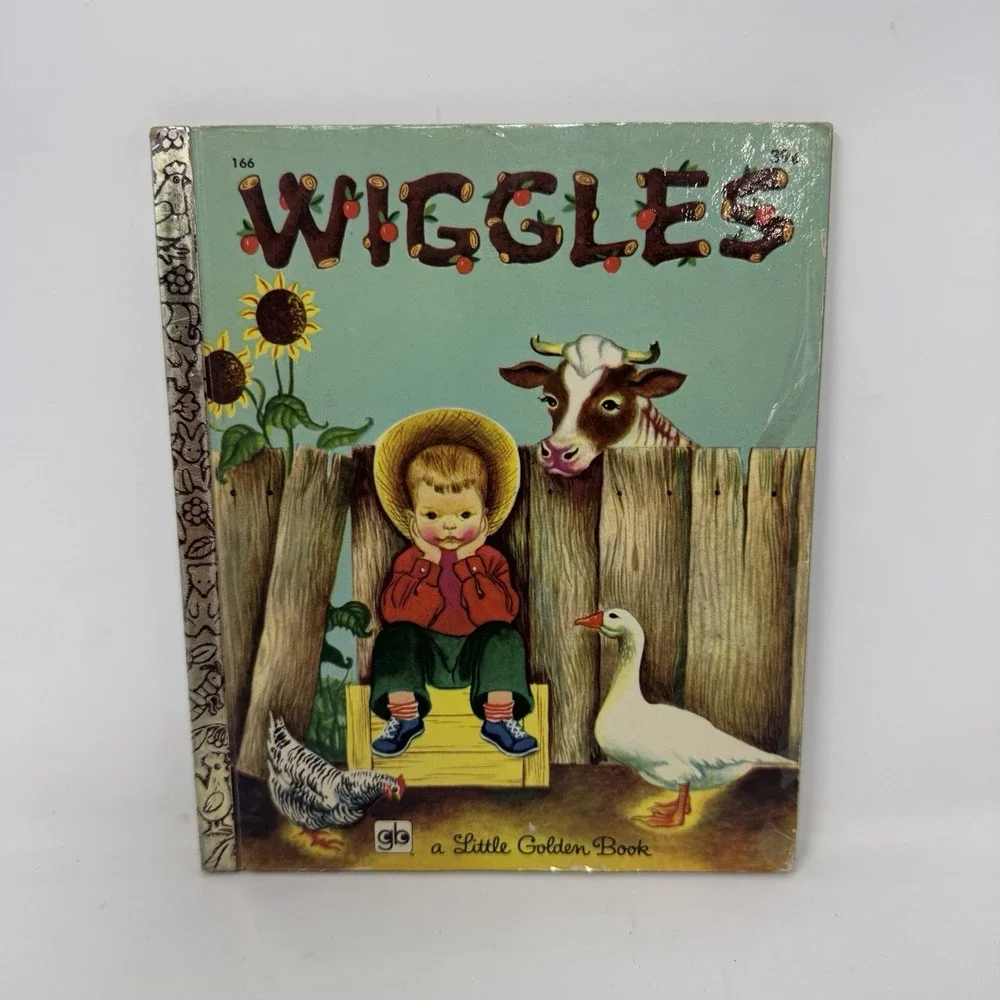 1953 WIGGLES 2nd Print Louise Woodcock Elois Wilkin A LITTLE GOLDEN BOOK #166